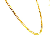 Cadena (Fígaro Maciza) en oro amarillo 10kt. 55cm