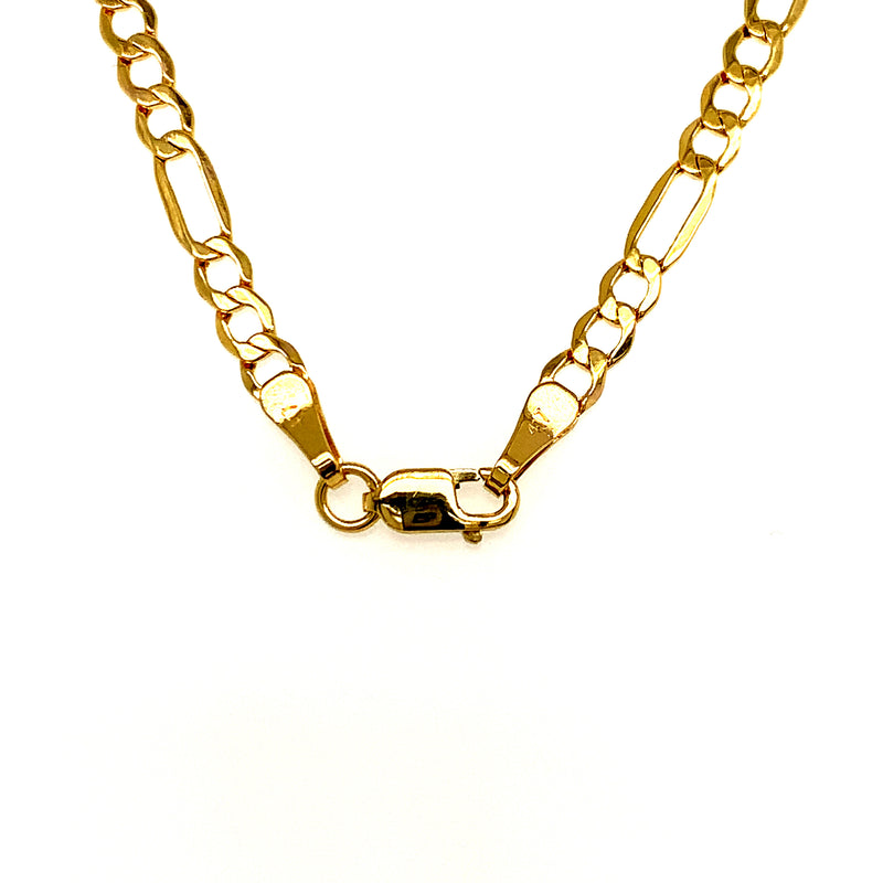 Cadena Cartier hueca en oro amarillo 10k. 60cm