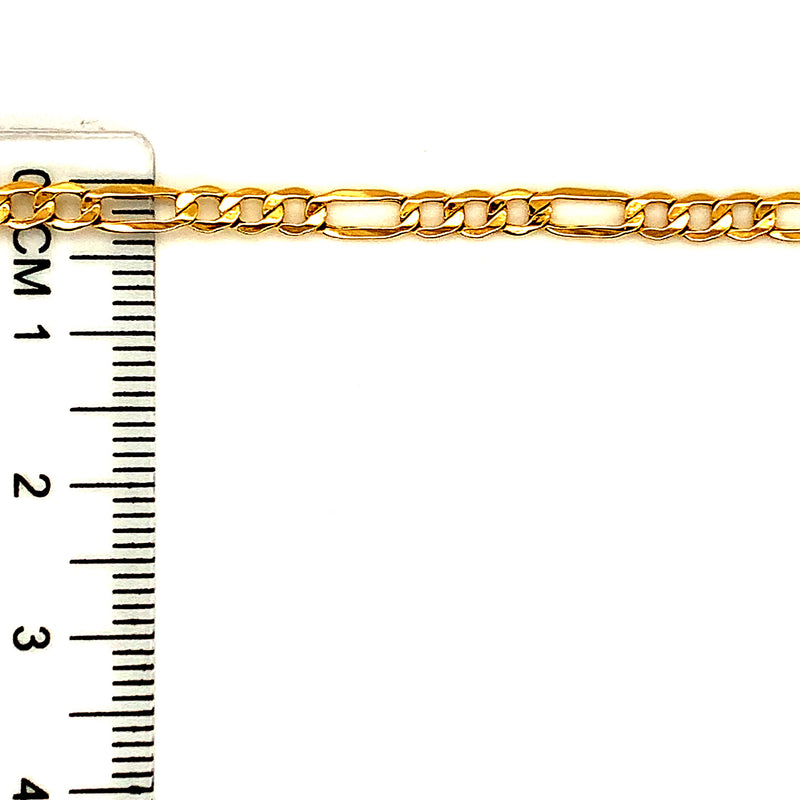 Cadena Cartier hueca en oro amarillo 10k. 60cm