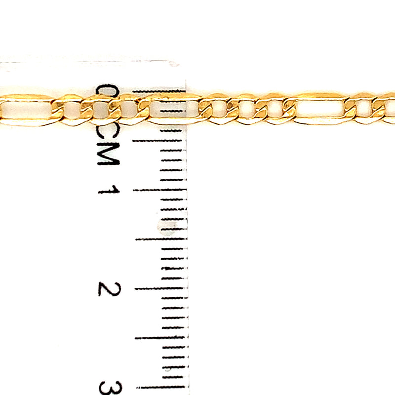Cadena Cartier hueca en oro amarillo 10kt. 50cm