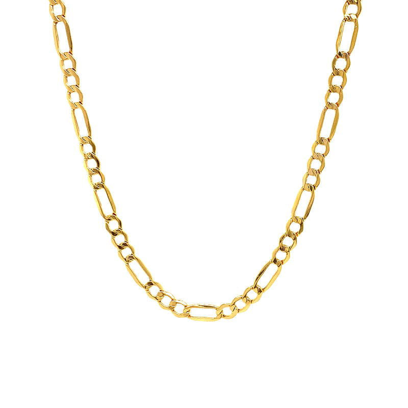 Cadena Cartier hueca en oro amarillo 10kt. 50cm