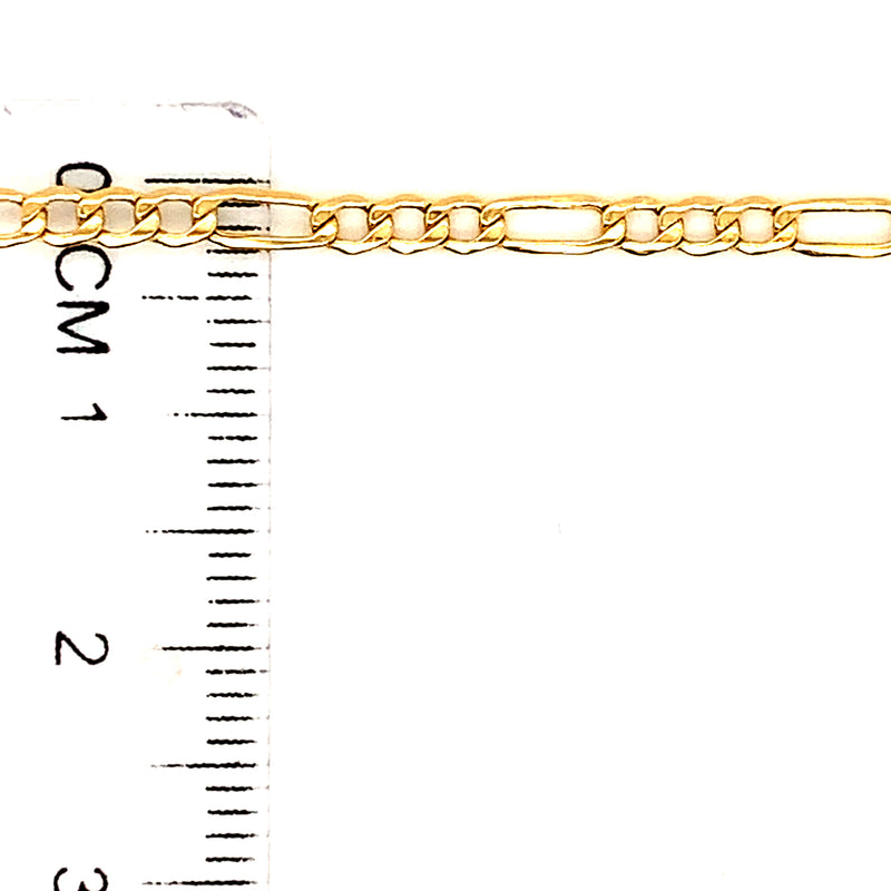 Cadena Cartier hueca en oro amarillo 10kt. 60cm