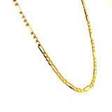 Cadena Cartier maciza en oro amarillo 10k. 60cm