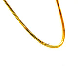 Cadena Cola de Ratón en oro amarillo 10kt. 45cm