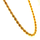Cadena (Cordón Hueca) en oro amarillo 10kt. 65cm