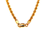 Cadena (Cordón Hueca) en oro amarillo 10kt. 65cm