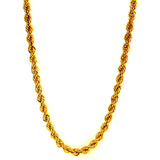 Cadena Cordón hueca en oro amarillo 10kt. 60cm