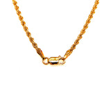 Cadena (cordón) hueca en oro amarillo 10kt. 60cm