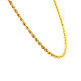 Cadena (cordón) hueca en oro amarillo 10kt. 60cm