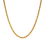 Cadena (cordón) hueca en oro amarillo 10kt. 60cm