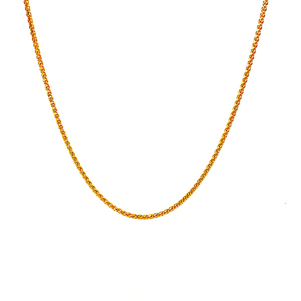 Cadena en oro amarillo 18kt. 45cm