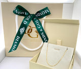 Cadena en oro amarillo 10kt. 45cm