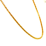 Cadena Espiga en oro amarillo 18kt. 50cm