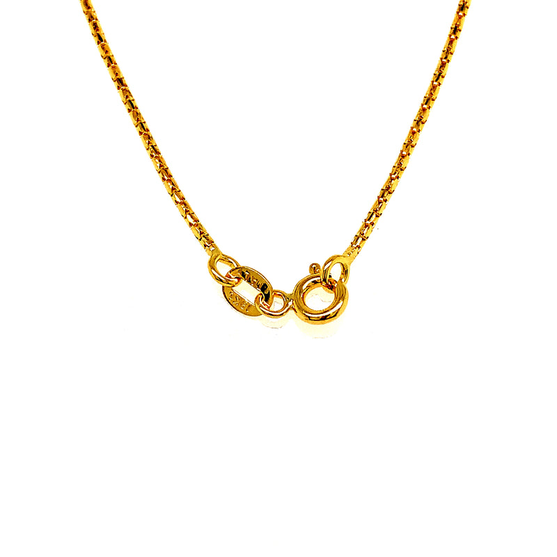 Cadena Espiga en oro amarillo 18kt. 50cm