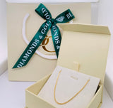 Cadena Espiga en oro amarillo 18kt. 50cm