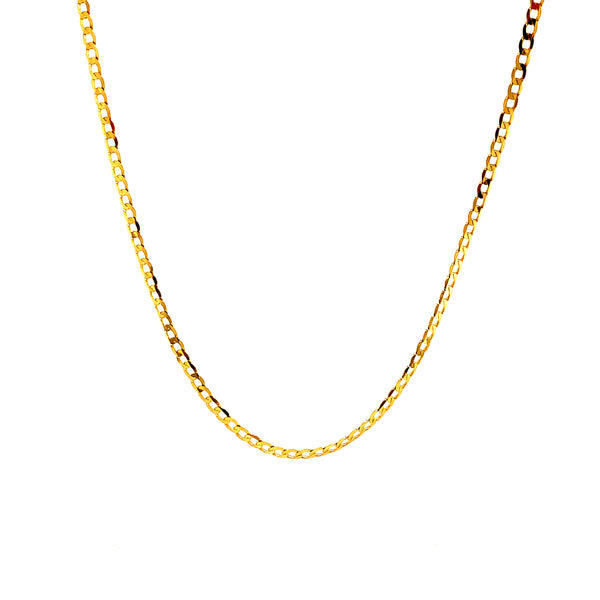 Cadena (Gourmet maciza) en oro amarillo 18k. 50cm