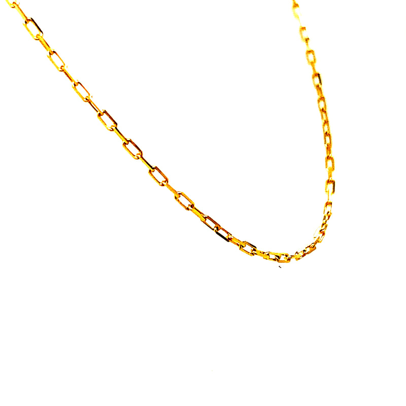 Cadena Rolo en oro amarillo 18k. 45cm