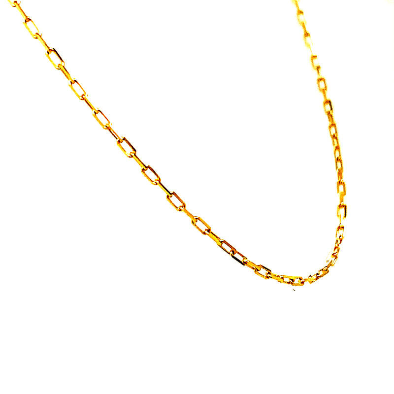 Cadena Rolo en oro amarillo 18k. 50cm
