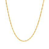 Cadena Singapur en oro amarillo 10kt. 50cm