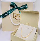 Cadena Singapur en oro amarillo 10kt. 50cm