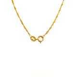 Cadena (Singapur) en oro amarillo 10kt. 45cm