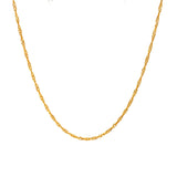 Cadena (Singapur) en oro amarillo 10kt. 45cm