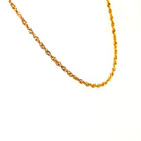 Cadena Singapur en oro amarillo 18kt. 40cm