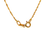 Cadena Singapur en oro amarillo 18kt. 40cm