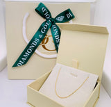 Cadena Singapur en oro amarillo 18kt. 40cm