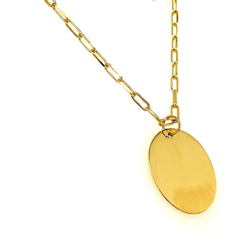 Collar grabable en oro amarillo 10k 45cm