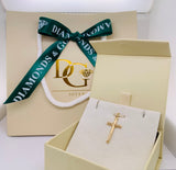 Dije (cruz) en oro amarillo 10k