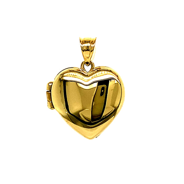 Relicario (corazón) en oro amarillo 10kt.