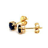 Aretes de zafiro en oro amarillo 14kt. ANTES: $425.00