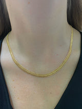 Collar Sedusa en oro amarillo 10k. 45cm