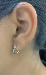 Argollas en oro amarillo 10KT