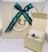 Anillo de amatista en plata 925