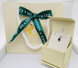 Dije de amatista en plata 925