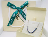 Pulsera ajustable de cuarzo de tanzanita en plata 925 13TAC-3.5CTS.