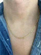 Cadena Cartier hueca en oro amarillo 10kt. 50cm