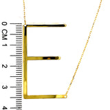 Collar con inicial (E) en oro amarillo 10kt. 40m