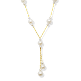 Collar de perlas en oro amarillo 14Kt. 45cm