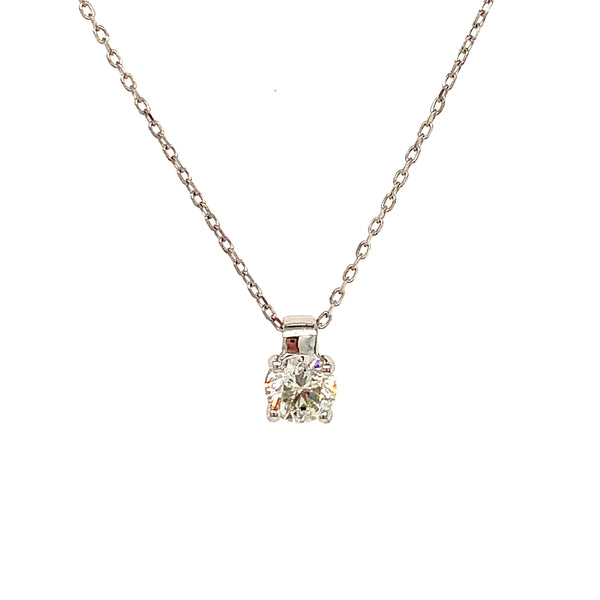 (SOFIA) Collar con diamantes en oro blanco 10kt.  ANTES: $1,299.00