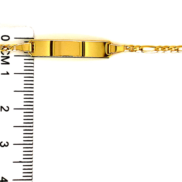 Pulsera Cartier grabable para bebés en oro amarillo 10kt. 15cm