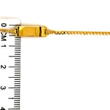 Pulsera Gourmet grabable para bebés en oro amarillo 10KT 15cm