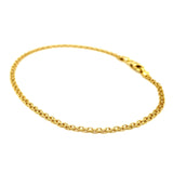 Pulsera Bismark en oro amarillo 10k. 19.5cm