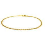 Pulsera Bismark en oro amarillo 10k. 19.5cm