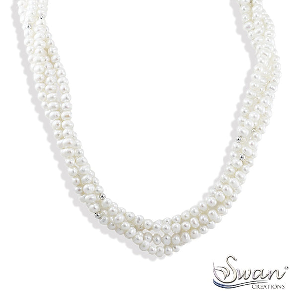 (SWAN) Collar de perlas cultivadas 925  ANTES:  $275.00