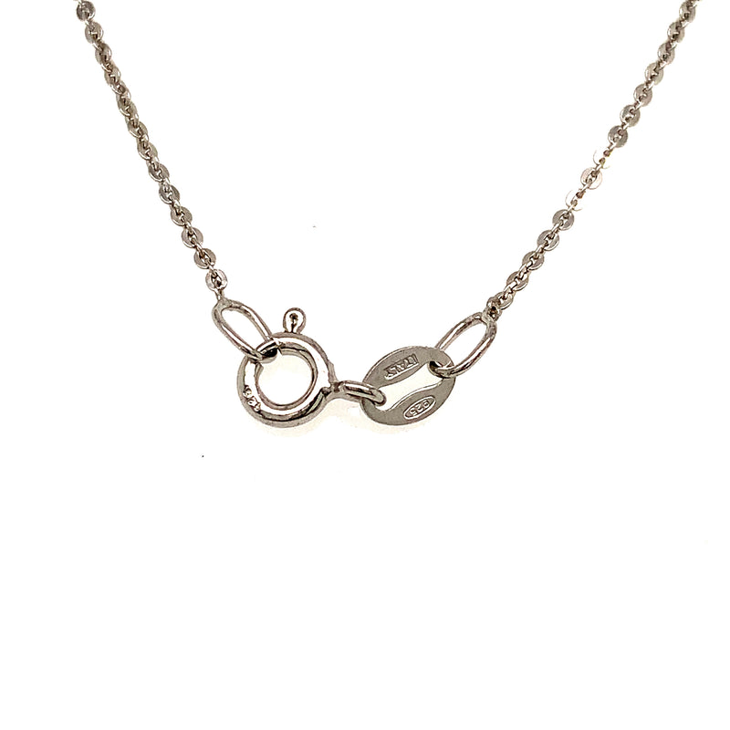 (SWAN) Collar (cisne) de perlas cultivadas con circones en plata 925. 45cm