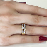 (MIA) Set de anillos con diamantes 18kt.  ANTES: $1,995.00