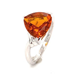 Anillo de citrino en plata 925